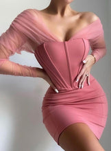 Zofia Bandage Mesh Corset Mini Dress - 3 Colors