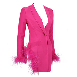 Madeline Feather Blazer Dress - 4 Colors