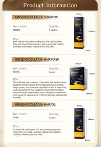 MEIDU GINSENG COLLAGEN SHAMPOO, HAIR MASK & HAIR OIL