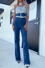 Aaliyah Denim Diamond Jumpsuit - 4 Colors