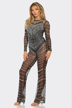 Taylor Rhinestone Jumpsuit - Black