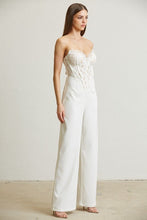 Sophia Blazer & Jumpsuit Set - Black & White