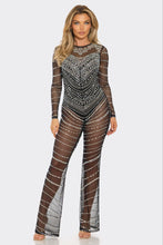 Taylor Rhinestone Jumpsuit - Black