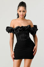 Titi Ruffle Off Shoulder Mini Dress - 3 Colors