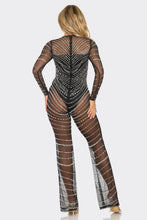 Taylor Rhinestone Jumpsuit - Black