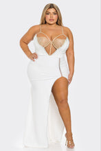 Jessy Rhinestone Maxi Dress - White