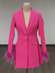 Madeline Feather Blazer Dress - 4 Colors