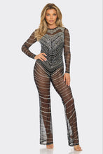 Taylor Rhinestone Jumpsuit - Black