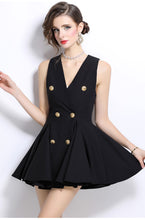 Beatrice Vest Dress - Black