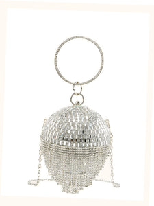 Celina Rhinestone Circle Bag - 3 Colors