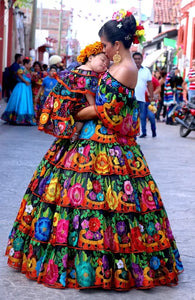 Traditional Mexican Chiapas Dress