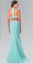 High Neck Two-Piece Long Dress