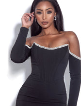 Annika Corset Dress - Black