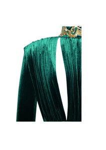 Zenaida Emerald Green CutOut Velvet Gown