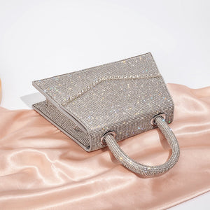 Shiny Rhinestones Evening Handbag Dinner Party Clutch Purse