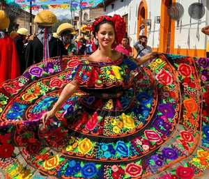 Traditional Mexican Chiapas Dress