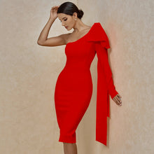 Alison Bandage Midi Dress - Red