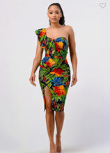 Amazonas Floral One Shoulde Midi Dress