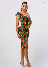 Amazonas Floral One Shoulde Midi Dress