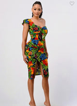 Amazonas Floral One Shoulde Midi Dress