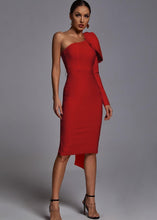 Alison Bandage Midi Dress - Red