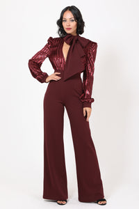 Juliette Bow Tie Jumpsuit - 3 Colors