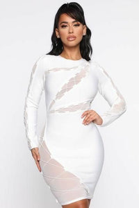 Zendaya Bandage Dress - White only