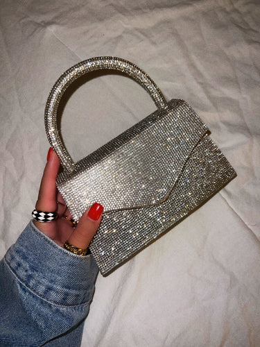 Shiny Rhinestones Evening Handbag Dinner Party Clutch Purse