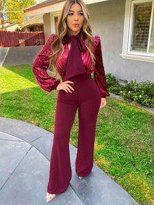 Juliette Bow Tie Jumpsuit - 3 Colors