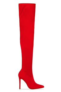 Giselle Over The Knee Red Boots